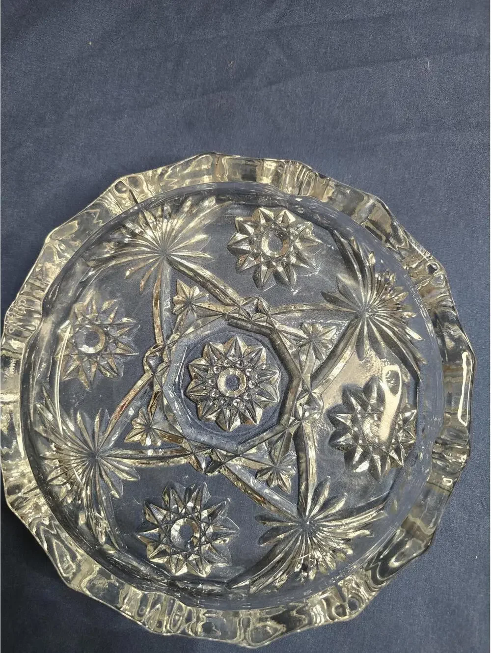 Vintage Anchor Hocking Vanity Tray Star of David